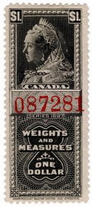 (I.B) Canada Revenue : Weights & Measures $1