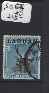 LABUAN   (P2507B)  DEER  2C   SG 63   VFU 