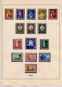 CROATIA 1941/45 HIGHLY COMPLETE W/BACK OF THE BOOK MINT NH  ON LINDNER PAGES