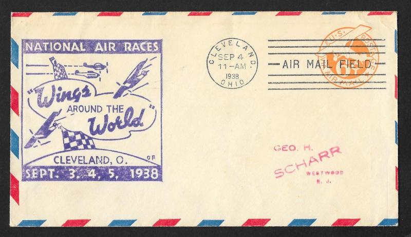 UNITED STATES Event Cover National Air Races 1938 Cleveland