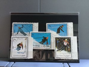 Fujeira  Pro Winter 1976  Olympic Skiing   stamps R26127