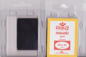 Prinz Black Stamp Mounts gard 25/41 40 Pieces