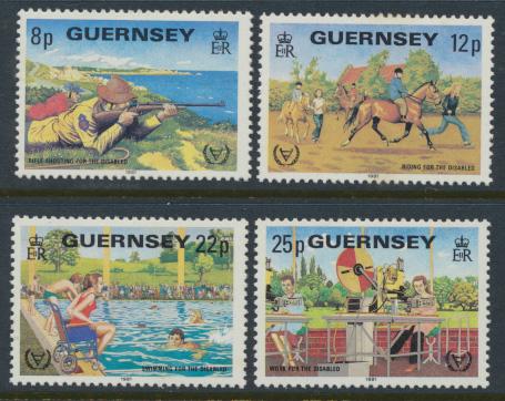 Guernsey  SG 245-248  SC# 232-235 MLH Disabled Persons  see details