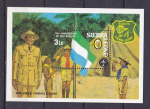 Sierra Leone   539 MNH 1982 Scouting Year Sheet