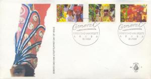 Aruba Scott #'s  40 - 42 First Day Covers