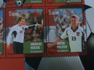 AUSTRIA-2004-SC#2948-CENTENARY OF AUSTRIAN SOCCER ASSOCIATION-MNH SHEET VF