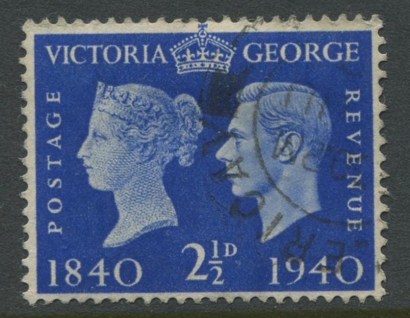 Great Britain - Scott 256 -KGVI Definitive -1940 - Used - Single 2.1/2p- Stamp