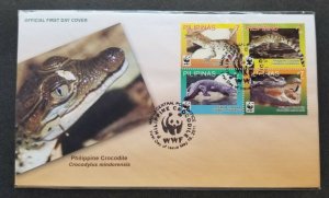 *FREE SHIP Philippines WWF Crocodile 2011 Reptiles (stamp FDC)