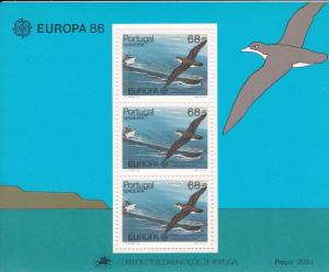 Portugal Madeira # 110a, Europa '86, Cargo ship, Birds, NH, 1/2 Cat..