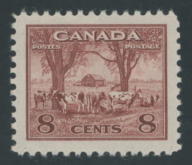 Canada - 256 - 8 cent Farm Scene Issue - XF/Superb Mint OG never hinged