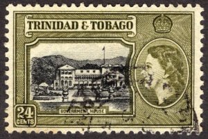 1953, Trinidad and Tobago 24c, Used, Sc 80