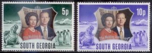 South Georgia 1972 SC# 35-6 MNH-OG E170