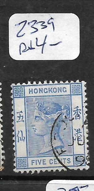 HONG KONG TREATY PORT (PP0402B) FOOCHOW QV 5C   SG Z339     VFU  