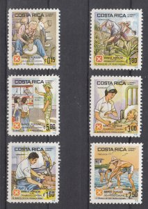 Costa Rica Scott #C839-C844 MNH