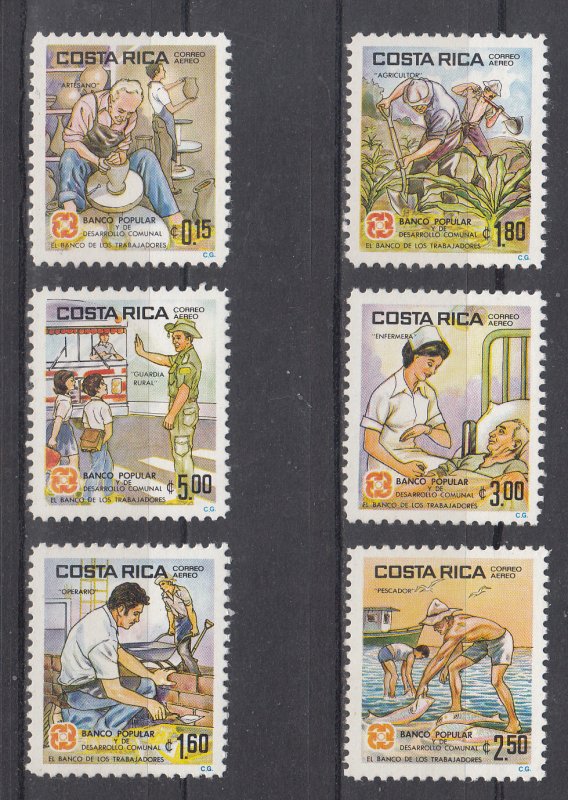 Costa Rica Scott #C839-C844 MNH