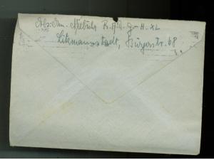 1943  Litzmannstadt Germany Wehrmacht Soldiers Feldpost Cover with letter Hambur