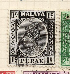 Perak Malaya 1935 Early Issue Fine Used 1c. 121910