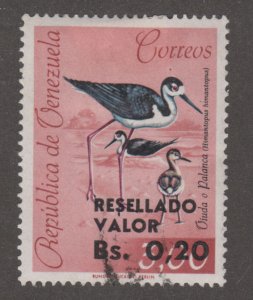 Venezuela 868 Black· necked stilt O/P 1965