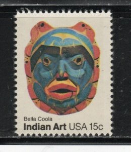 1837 * BELLA COOLA TRIBE  ~ AMERICAN FOLK  ART *  U.S. Postage Stamp MNH