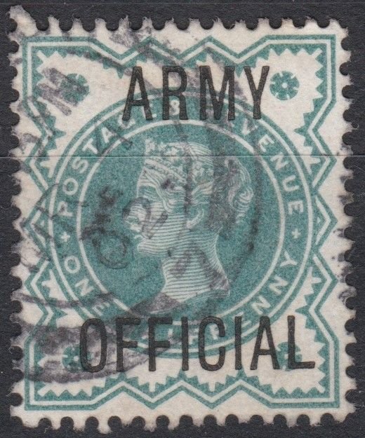 Great Britain SgO42 1/2d Blue Green Used Army Official Cv £15