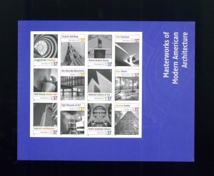 United States 37¢ American Architecture Postage Stamp #3910 MNH Full Sheet