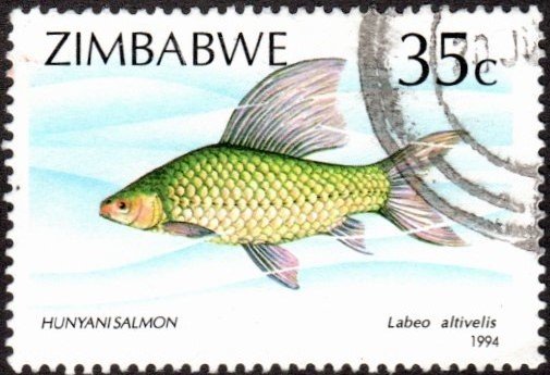 Zimbabwe 696 - Used - 35c Hunyani Salmon (1994)