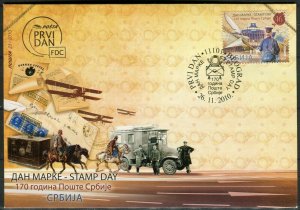 0349 SERBIA 2010 - Stamp Day - FDC