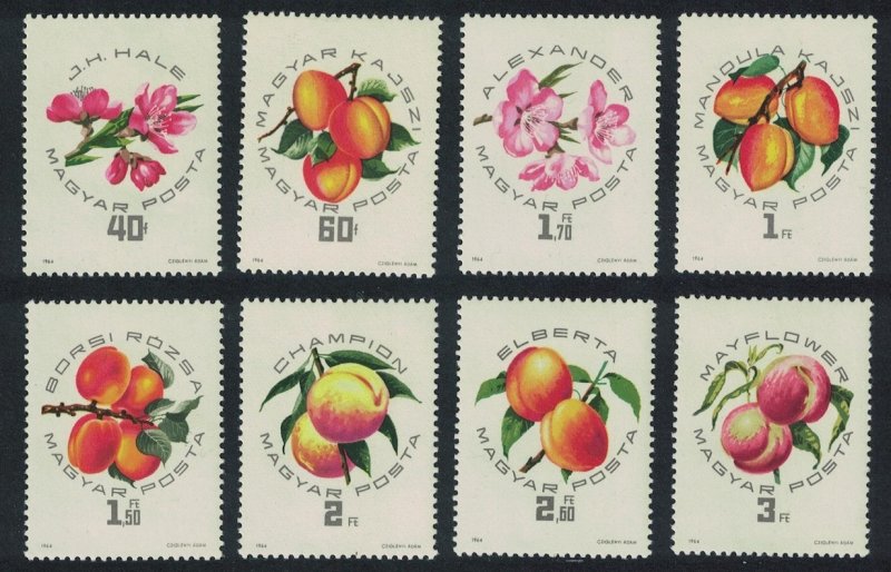 Hungary National Peaches and Apricots Exhibition Budapest 8v 1964 MNH