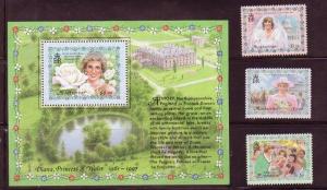 Montserrat 962-5 Princess Diana Mint NH