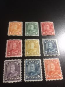 Canada sc 162,164,165,167-172 MH