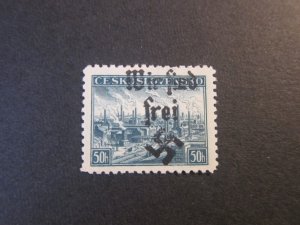 Czechoslovakia 249 MAHR.OSTRAU WIR SIND FREI OVERPRINT OG MNH VF