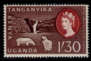 KENYA UGANDA TANGANYIKA QEII SG193, 1s 30 chocolate & brown-red, NH MINT.