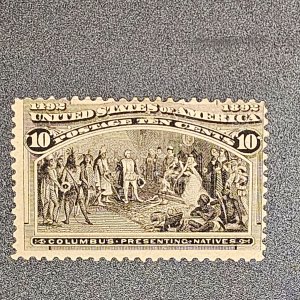 237 Columbian 10cent 1893 issue F-OG-H  SCV 40.00