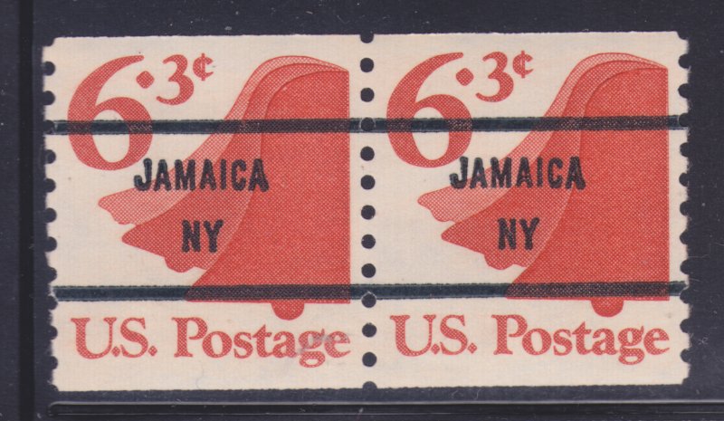 MNH US Bureau Precancels: NY; Jamaica #1518a–81 6.3¢ Bell Coil Pair
