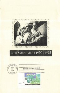 2980 32c WOMENS SUFFRAGE - 19th AMEND. - Souvenir Program