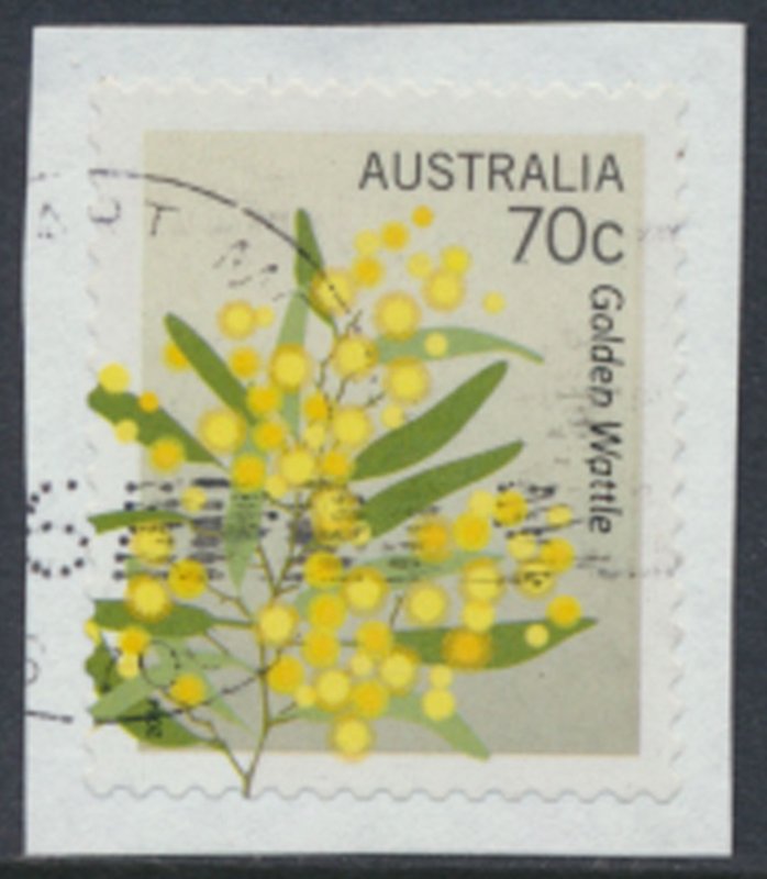 Australia SC# 4062 Flowers 2014 Used Golden Wattle details & scan