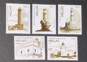 GREECE LIGHTHOUSES 2009 SG7560/4 UNMOUNTED MINT..CAT £23