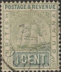 British Guiana, #137A  Used From 1889-1903