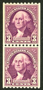U.S. #722 MINT PAIR OG NH