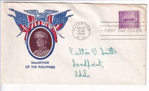 U.S.: Sc #901, 3c For Defense FDC Cachet, MacArthur, WV, 1942 (F32575)