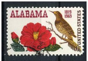USA 1969 - Scott 1375 used - Alabama Statehood, 150th Anniv.