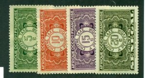 Senegal 1935 #J22 - J25 MH SCV (2024) = $1.00