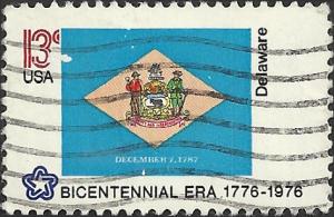 # 1633 USED STATE FLAG DELAWARE