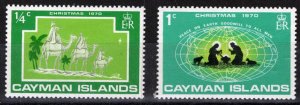 ZAYIX - 1970 Cayman Islands 277-278 MNH Christmas - Wise Men - Camel 021823S51M