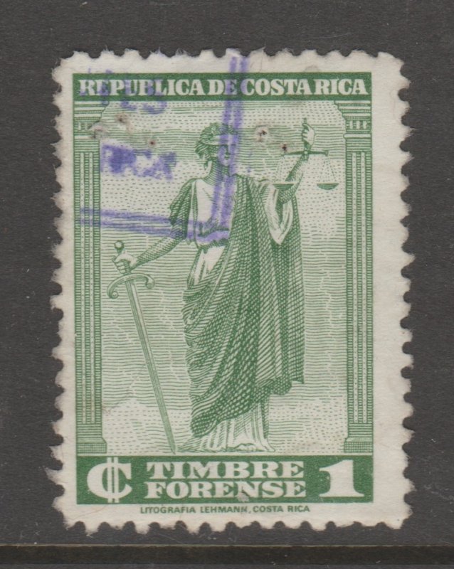 Costa Rica Cinderella Fiscal revenue stamp - TNX 5-31-92