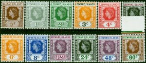 Leeward Islands 1954 Set of 12 to 60c SG126-137 V.F MNH