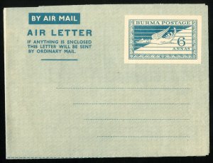 Burma Stamps Scarce Air Letter