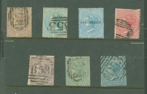 Mauritius #32/40  Multiple