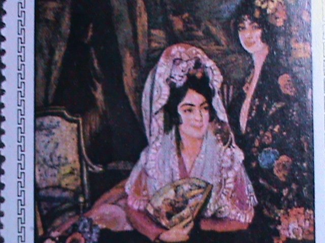​CUBA 1969 SC#1430  TWO WOMEN-PAINTINGS FROM NATIONAL MUSEUM-MNH-OG-VERY FINE