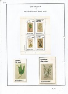 EYNHALLOW -1982 - Vegetables - Sheets - Mint Light Hinged -Private Issue